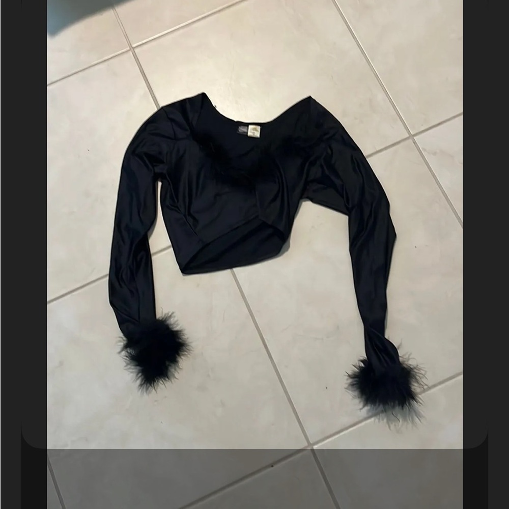 Vintage y2k Forplay M/L crop top stretchy 751